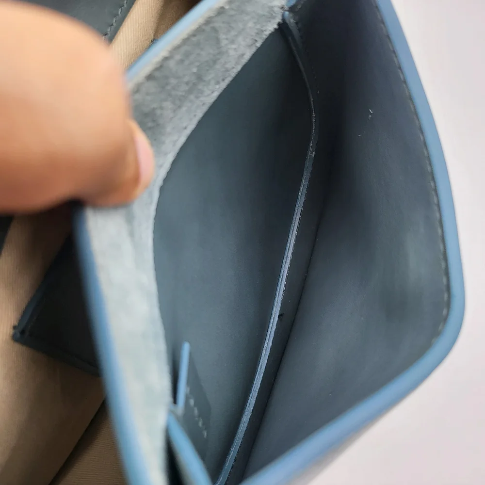 CHLOE Calfskin Small Tess Bag in Faded Blue, Authentic w/ COA. - Picture 10 of 16